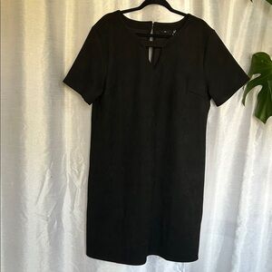 NWT Black Faux Suede Mini Dress